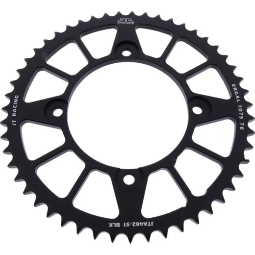 Rear sprocket alu 51 tooth pitch 428 black