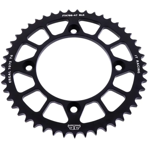 Alu - Kettenrad 47Z Teilung 428 schwarz Innendurchmesser 100 Lochkreis 120 passend für: Suzuki RM
