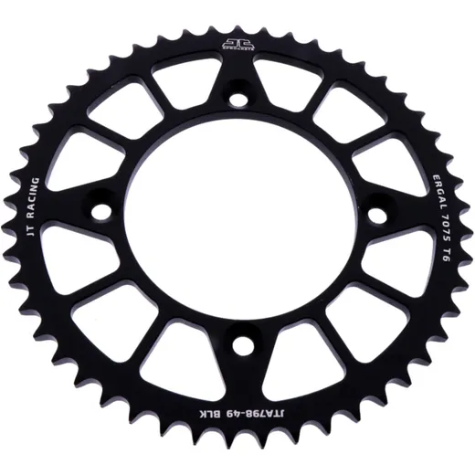 Alu - Kettenrad 49Z Teilung 428 schwarz Innendurchmesser 100 Lochkreis 120 passend für: Suzuki RM