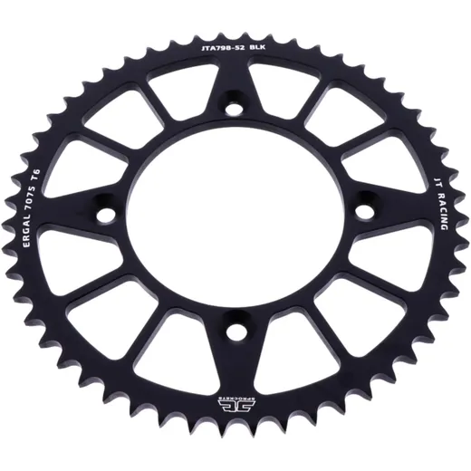 Alu - Kettenrad 52Z Teilung 428 schwarz Innendurchmesser 100 Lochkreis 120 passend für: Suzuki RM