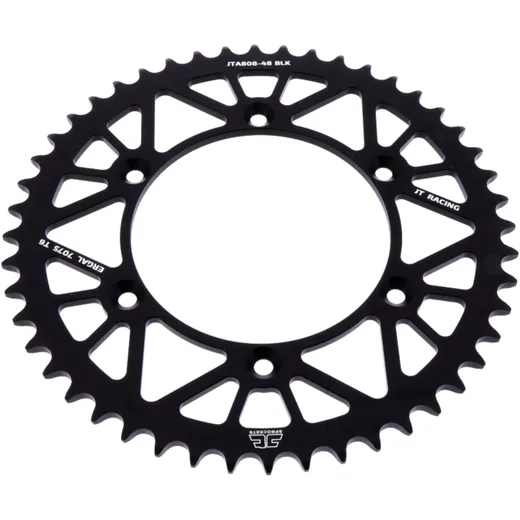 Alu-Kettenrad 48Z 520 schwarz für Motorräder von JT