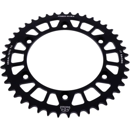 Alu - Kettenrad 44Z Teilung 520 schwarz JT Innendurchmesser 136 Lochkreis 156 passend für: Husqvarna TE, WR, SM, CR