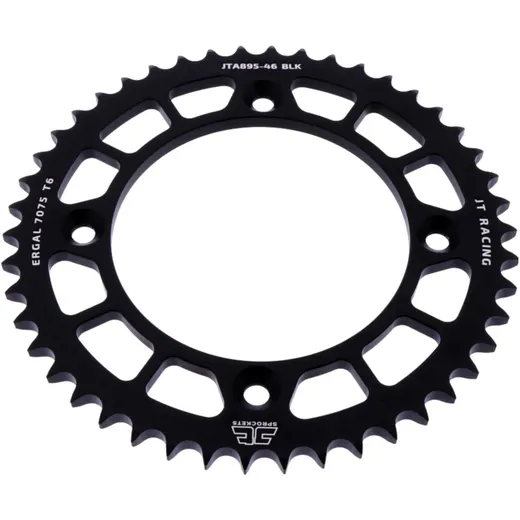 Alu - Kettenrad 46Z Teilung 428 schwarz JT Innendurchmesser 110 Lochkreis 132 passend für: KTM SX