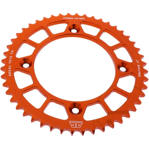 Alu - Kettenrad 48Z Teilung 428 orange JT Innendurchmesser 110 Lochkreis 132 passend für: KTM SX