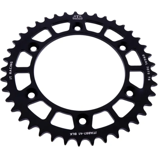 Alu - Kettenrad 41Z Teilung 520 schwarz JT Innendurchmesser 125 Lochkreis 150 passend für: Husqvarna FE, FC, TE