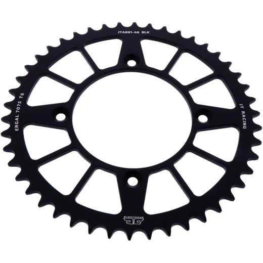 Alu - Kettenrad 46Z Teilung 520 schwarz JT Innendurchmesser 110 Lochkreis 135 passend für: KTM Freeride E, SX - E2