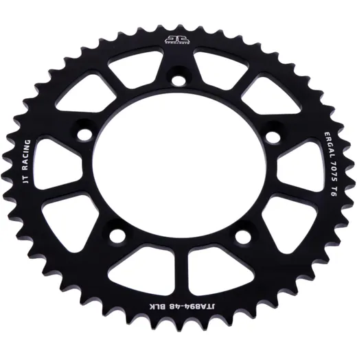 Alu - Kettenrad 48Z Teilung 420 schwarz JT Innendurchmesser 098 Lochkreis 115 passend für: KTM SX