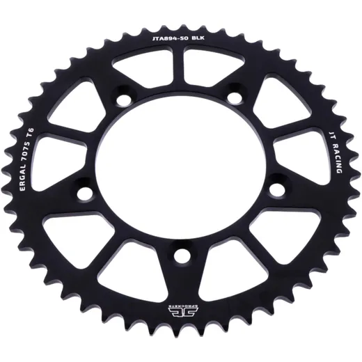 Alu - Kettenrad 50Z Teilung 420 schwarz JT Innendurchmesser 098 Lochkreis 115 passend für: KTM SX