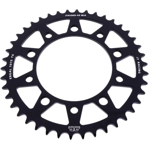 Alu - Kettenrad 42Z Teilung 520 schwarz JT Innendurchmesser 112 Lochkreis 138 passend für: Honda CBR, XL
