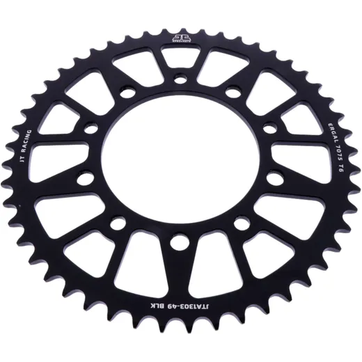 Alu - Kettenrad 49Z Teilung 520 schwarz JT Innendurchmesser 112 Lochkreis 138 passend für: Honda CBR, XL