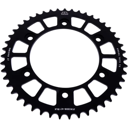 Alu - Kettenrad 47Z Teilung 520 schwarz JT Innendurchmesser 134 Lochkreis 160 passend für: Honda CBR, VTR