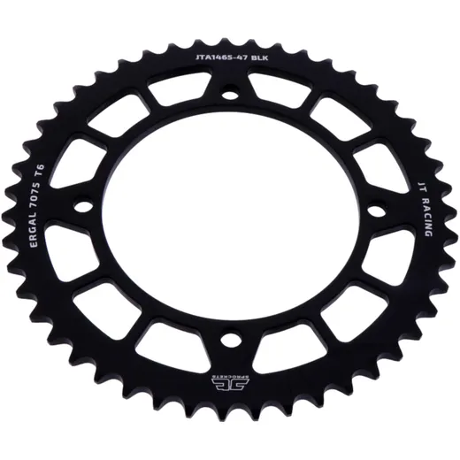 Alu - Kettenrad 47Z Teilung 420 schwarz JT Innendurchmesser 110 Lochkreis 126 passend für: Kawasaki KX
