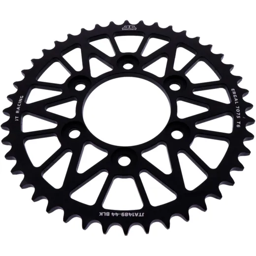 Alu - Kettenrad 44Z Teilung 525 schwarz JT Innendurchmesser 080 Lochkreis 104 passend für: Kawasaki Z, ZX - 10R, KLZ