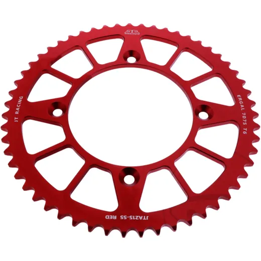 Alu - Kettenrad 55Z Teilung 420 rot JT Innendurchmesser 110 Lochkreis 130 passend für: Honda CRF, CR