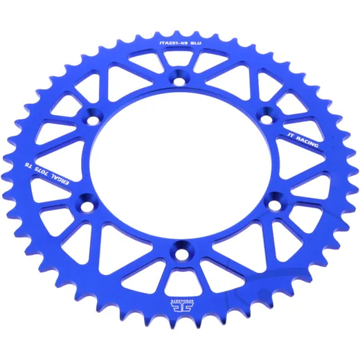 Alu - Kettenrad 49Z Teilung 520 blau JT Innendurchmesser 130 Lochkreis 150 passend für: Fantic XEF, XX, XXF