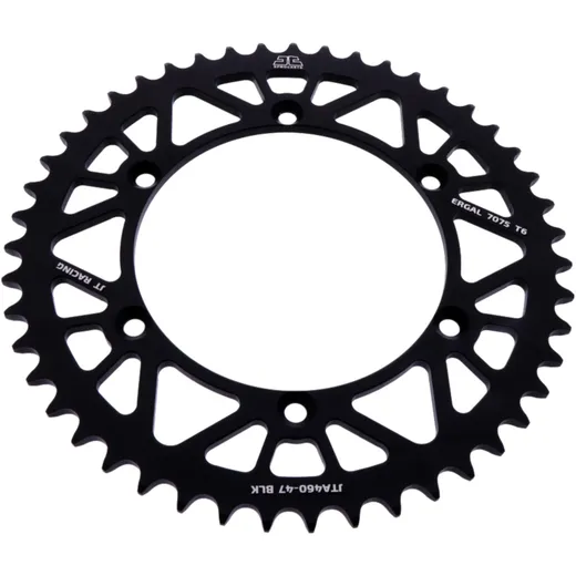 Alu - Kettenrad 47Z Teilung 520 schwarz JT Innendurchmesser 134 Lochkreis 150 passend für: Kawasaki KX, KLX, KDX