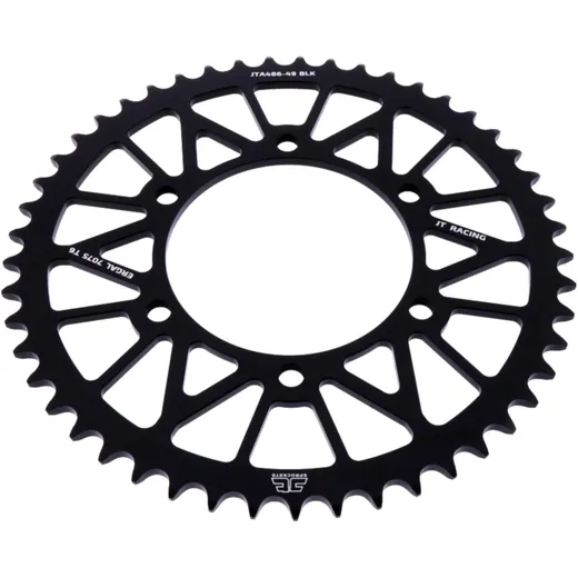 Alu - Kettenrad 49Z Teilung 520 schwarz JT Innendurchmesser 110 Lochkreis 130 passend für: Kawasaki Ninja, GPZ, Z