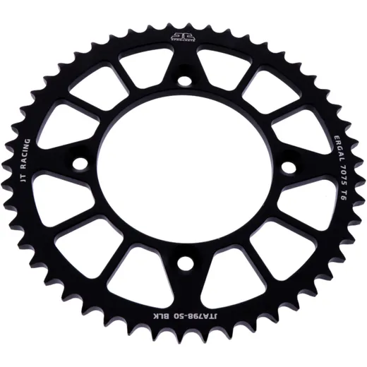 Alu - Kettenrad 50Z Teilung 428 schwarz JT Innendurchmesser 100 Lochkreis 120 passend für: Suzuki RM