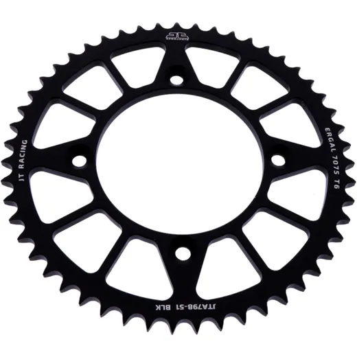 Alu - Kettenrad 51Z Teilung 428 schwarz JT Innendurchmesser 100 Lochkreis 120 passend für: Suzuki RM