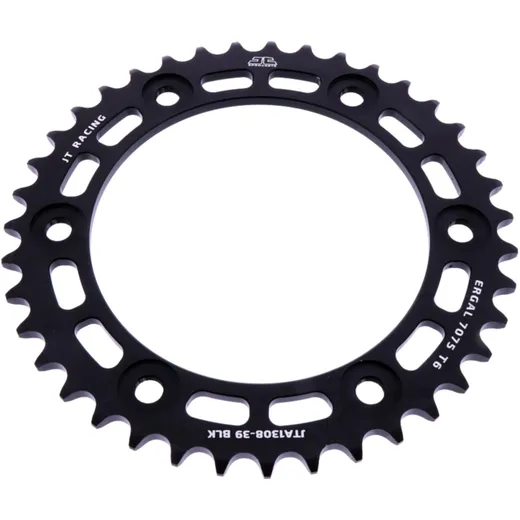 Rear sprocket alu 39 tooth pitch 520 black JTA130839BLK