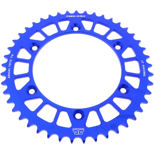 Alu - Kettenrad 45Z Teilung 520 blau JT Innendurchmesser 136 Lochkreis 156 passend für: Husqvarna TE, WR, SM, CR