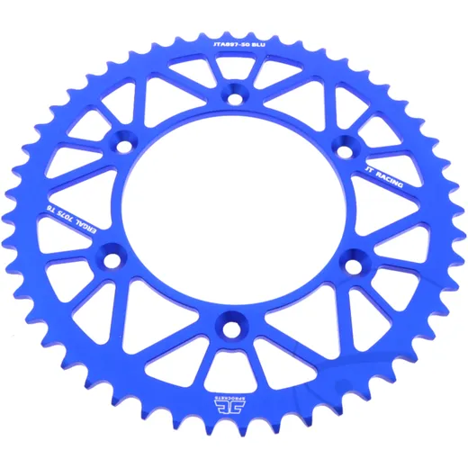 Alu - Kettenrad 50Z Teilung 520 blau JT Innendurchmesser 125 Lochkreis 150 passend für: Husqvarna FE, FC, TE