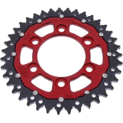 Rear sprocket dual 39 tooth pitch 525 red