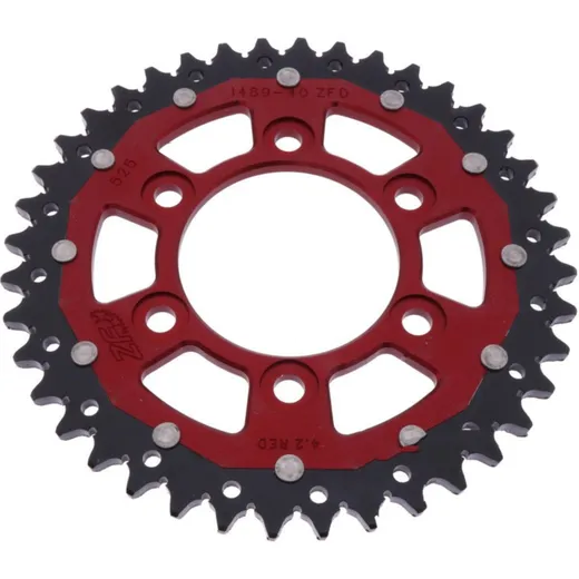 Rear sprocket dual 40 tooth pitch 525 red