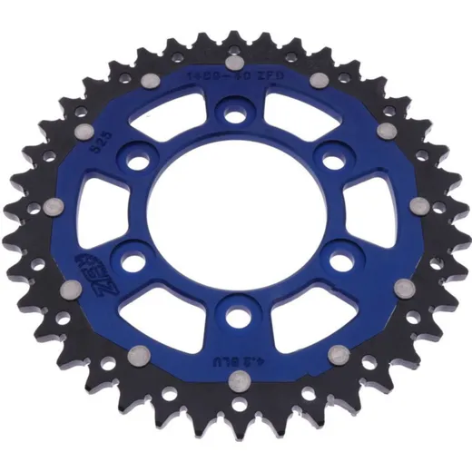 Rear sprocket dual 40 tooth pitch 525 blue