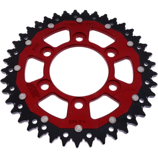 Kettenrad Dual 41Z Teilung 525 rot ZF Innendurchmesser 080 Lochkreis 104 passend für: Kawasaki Z, ZX - 10R, KLZ