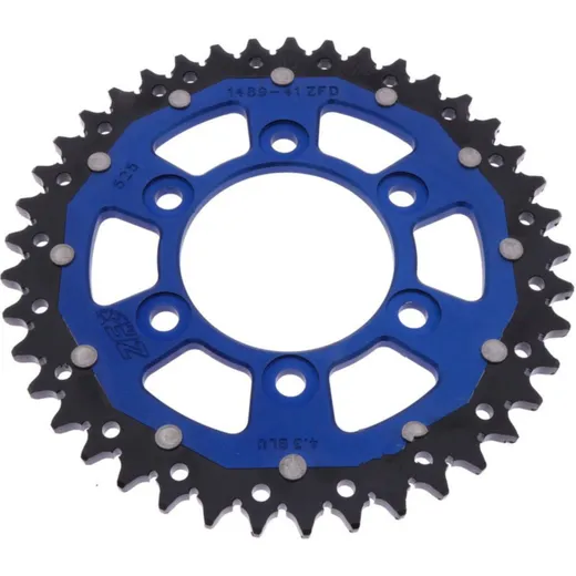 Rear sprocket dual 41 tooth pitch 525 blue