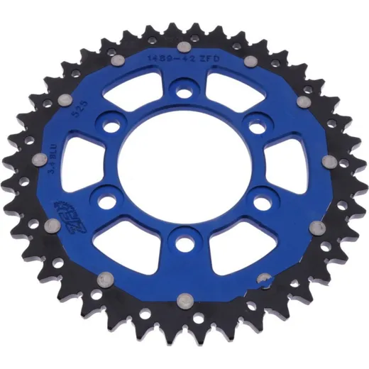 Rear sprocket dual 42 tooth pitch 525 blue ZFD148942BLU