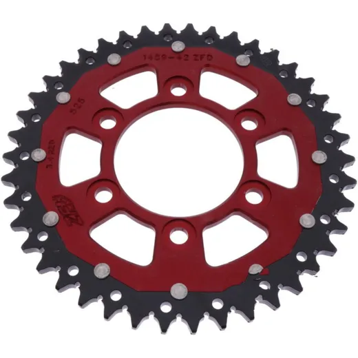 Rear sprocket dual 42 tooth pitch 525 red ZFD148942RED