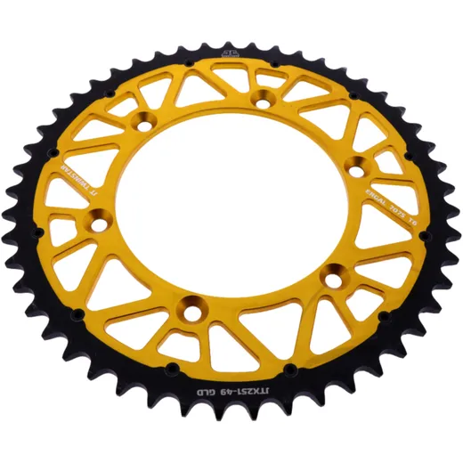 Kettenrad Twinstar 49Z Teilung 520 gold JT Alternative: 7580512 passend für: Fantic XEF, XX, XXF