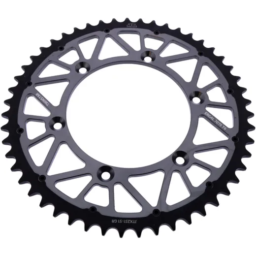 Kettenrad Twinstar 51Z Teilung 520 grau JT Innendurchmesser 130 Lochkreis 150 passend für: Fantic XEF, XX, XXF