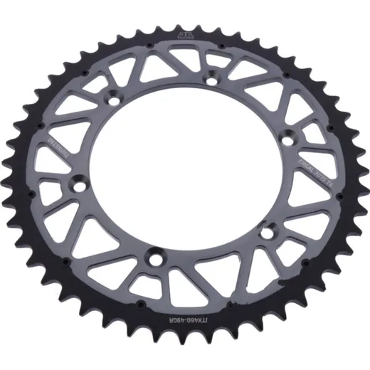 Rear sprocket twinstar 49 tooth pitch 520 grey JTX46049GR