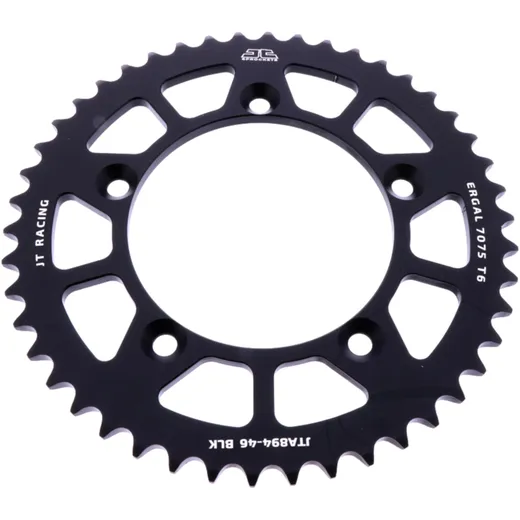 Alu - Kettenrad 46Z Teilung 420 schwarz JT Innendurchmesser 098 Lochkreis 115 passend für: KTM SX