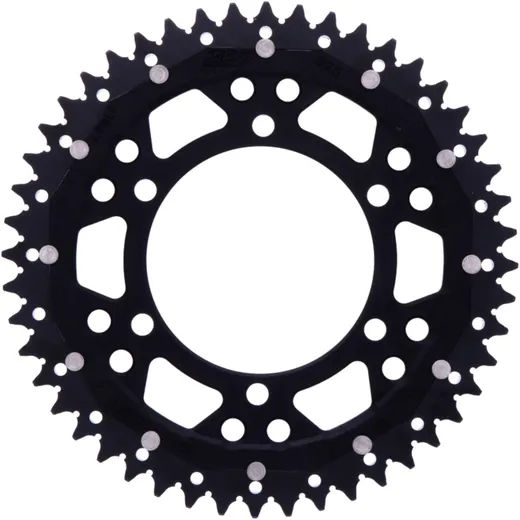 ZF Dual Kettenrad 48Z 525 schwarz kompatibel mit Motorrädern