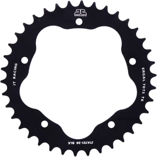 Rear sprocket aluminium 38 tooth pitch 520 black for sprocket carrier 7585011 for: Ducati 916, 748, 996
