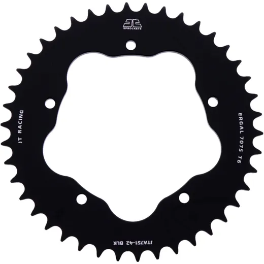 Rear sprocket aluminium 42 tooth pitch 520 black for sprocket carrier 7585011 for: Ducati 916, 748, 996