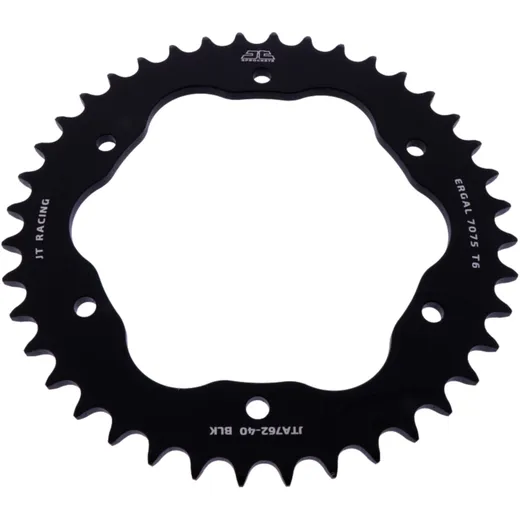 Alu - Kettenrad 40Z Teilung 520 schwarz für Kettenradträger 7585029 passend für: Ducati 1098, 1198, Streetfighter