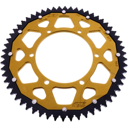 Kettenrad Dual 58Z Teilung 428 gold ZF Innendurchmesser 108 Lochkreis 123 passend für: Aprilia RS, RS4, Tuono