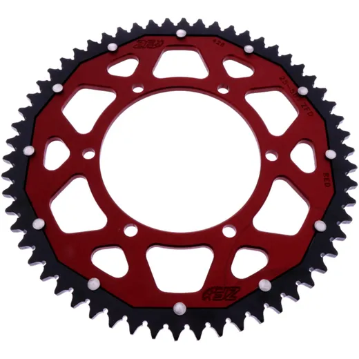Kettenrad Dual 58Z Teilung 428 rot ZF Innendurchmesser 108 Lochkreis 123 passend für: Aprilia RS, RS4, Tuono