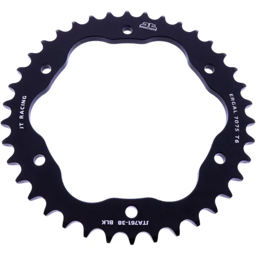 Alu - Kettenrad 38Z Teilung 525 schwarz für Kettenradträger 7585029 passend für: Ducati 1198, 1098, Streetfighter