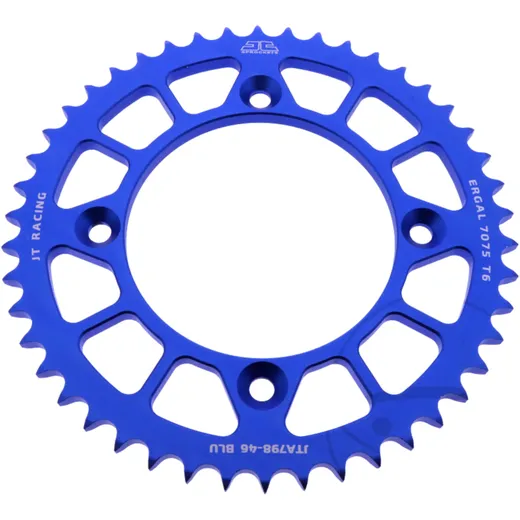 Alu - Kettenrad 46Z Teilung 428 blau JT Innendurchmesser 100 Lochkreis 120 passend für: Suzuki RM