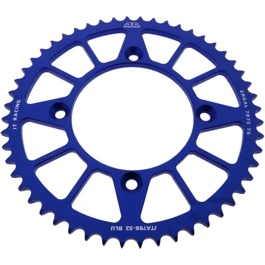 Alu - Kettenrad 52Z Teilung 428 blau Innendurchmesser 100 Lochkreis 120 passend für: Suzuki RM