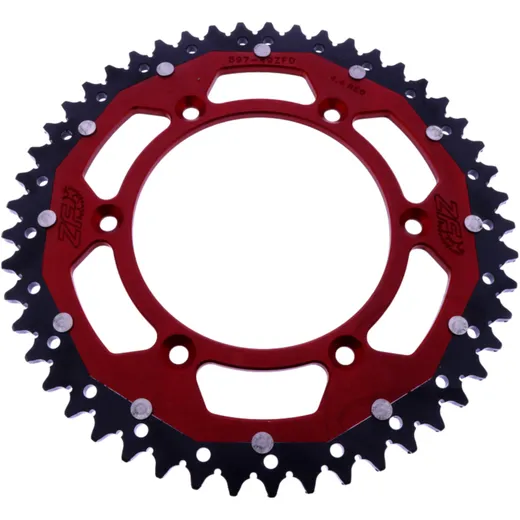 Kettenrad Dual 49Z Teilung 520 rot ZF Innendurchmesser 125 Lochkreis 150 passend für: Husqvarna FE, FC, TE