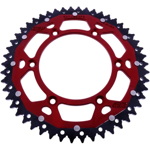 Kettenrad Dual 50Z Teilung 520 rot ZF Innendurchmesser 125 Lochkreis 150 passend für: Husqvarna FE, FC, TE