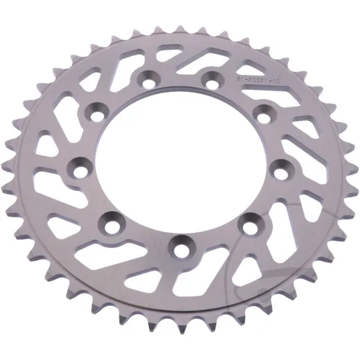 Alu - Kettenrad 42Z Teilung 520 silber Esjot Innendurchmesser 105 Lochkreis 124 passend für: TM Racing EN, MX, SMR