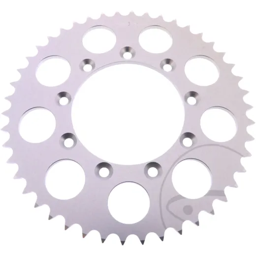 Alu - Kettenrad 46Z Teilung 520 silber Esjot Innendurchmesser 105 Lochkreis 124 passend für: TM Racing EN, MX, SMR